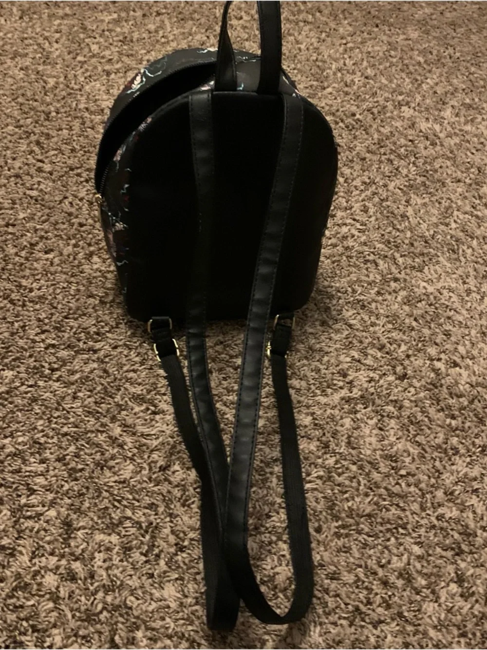 Black Character Mini Backpack - Picture 3 of 4